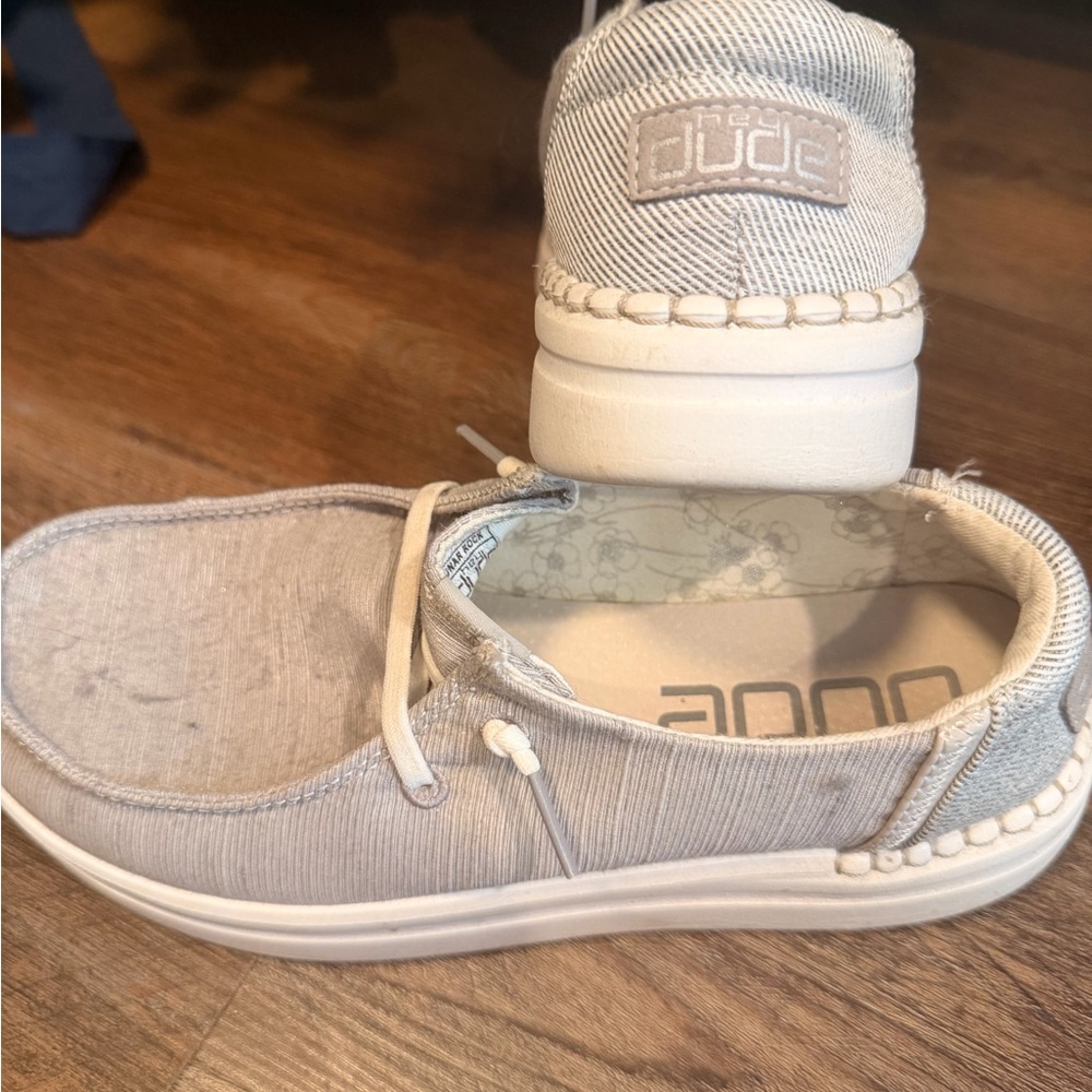 Hey Dude Slip-On Sneakers in Light Gray